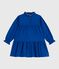 Langärmeliges Kinder-Kleid aus einfarbiger Baumwolle OLYMPIC