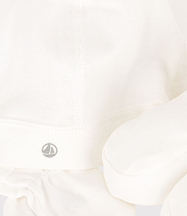 Set aus M&uuml;tzen, Babyschuhe und F&auml;ustlingen f&uuml;r Babys (unisex) aus einfarbiger Baumwolle vielfarbig