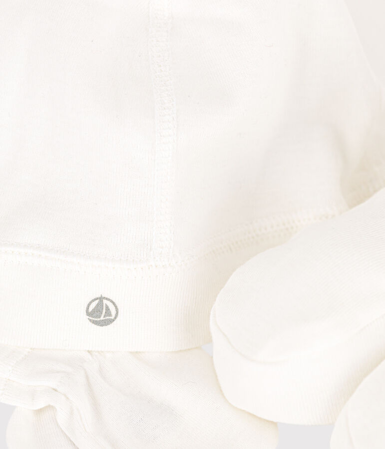 Baby-Set mit M&uuml;tzchen, Sch&uuml;hchen und F&auml;ustlingen aus Baumwolle variante 1