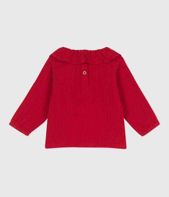 Langärmelige Babybluse aus Musselin-Stoff STOP