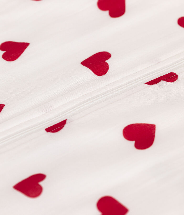 Babyschlafsack aus Baumwolle TOG 1 weiss MARSHMALLOW/rot TERKUIT