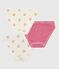 Set Kinder-Slips aus Baumwolle mit Herzmotiv variante 1