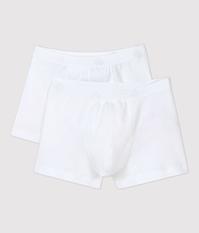 2er-Set wei&szlig;e Boxershorts f&uuml;r Jungen variante 1