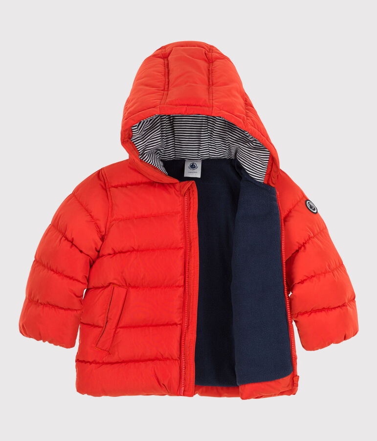Recycelter Baby-Anorak orange