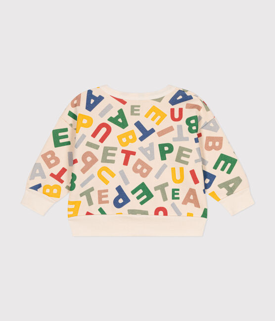 Baby-Sweatshirt aus Molton weiss AVALANCHE/ MULTICO