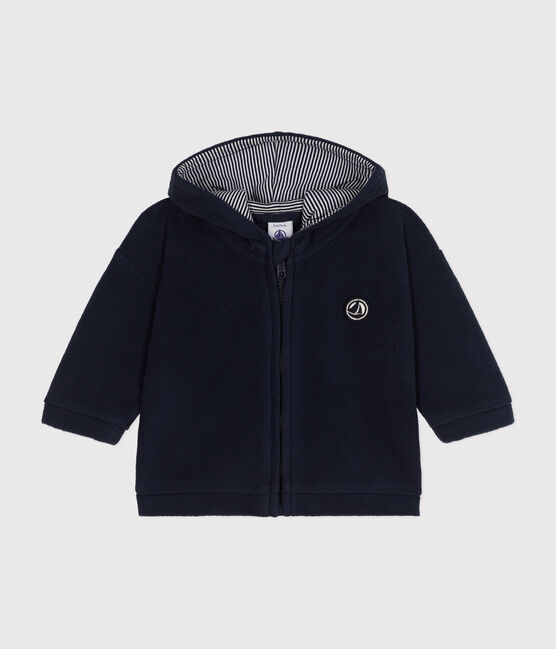 Baby-Sweatshirt aus Polar-Fleece blau SMOKING
