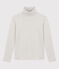 Rollkragenshirt aus BIO-Baumwolle für Damen grau BELUGA CHINE