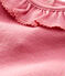 Langärmliger Baby-Body für Mädchen rosa CHEEK/gelb DORE