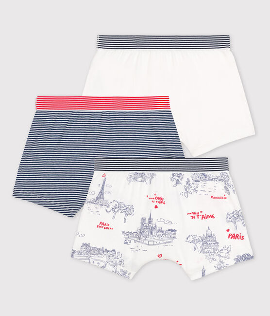 3er-Set Boxershorts aus Baumwolle mit Ringelstreifen für Jungen variante 1