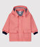 KLASSISCHE BABY-REGENJACKE AUS RECYCELTEM MATERIAL rosa PAPAYE