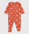 Baby-Strampler aus Molton BRANDY/ AVALANCHE