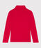 Kinder-Rollkragenshirt aus Baumwolle rot