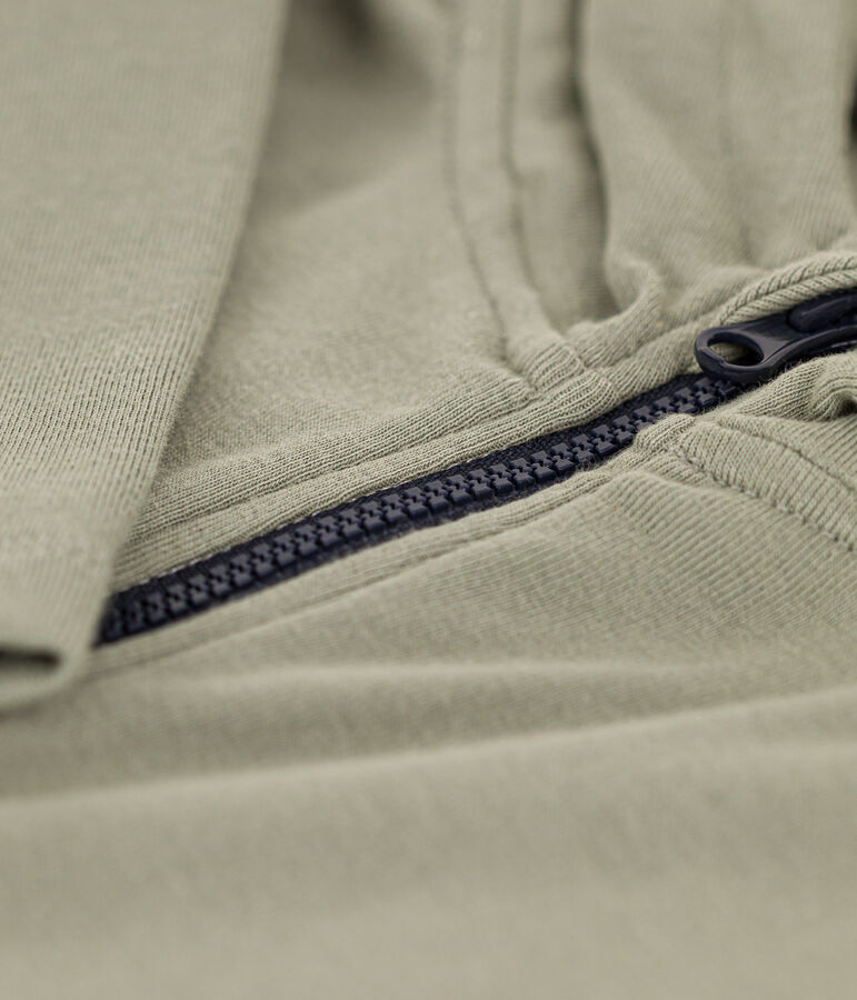 Kinder-T-Shirt mit Kapuze f&uuml;r Jungen gr&uuml;n MARECAGE