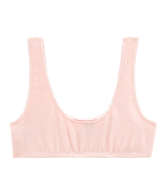 Gepolsterter Bustier für Mädchen rosa FLEUR