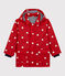 Kinder-Regenjacke Mädchen rot TERKUIT/weiss MULTICO