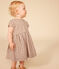 Kurzärmeliges Baby-Kleid aus Seersucker MARECAGE/ SALINE
