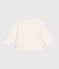 Baby-Cardigan aus Baumwolle weiss MARSHMALLOW