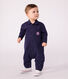 Langer Baby-Overall aus einfarbiger Baumwolle im Tankwart-Stil