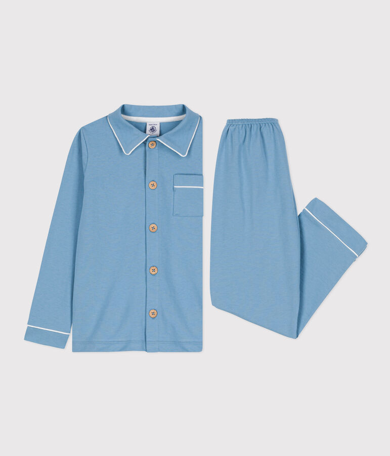 Kinderpyjama aus Jersey f&uuml;r Jungen blau