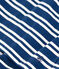 Kurzärmeliges gestreiftes Mädchenkleid aus Baumwolle blau MEDIEVAL/weiss MARSHMALLOW