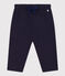 Baby-Hose aus gestepptem Doppeljersey blau SMOKING