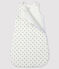 Baby-Schlafsack aus Rippstrick weiss MARSHMALLOW/grau GRIS/ MULTICO