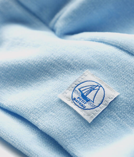 Baby-Mütze aus Bio-Baumwollnicki blau TOUDOU