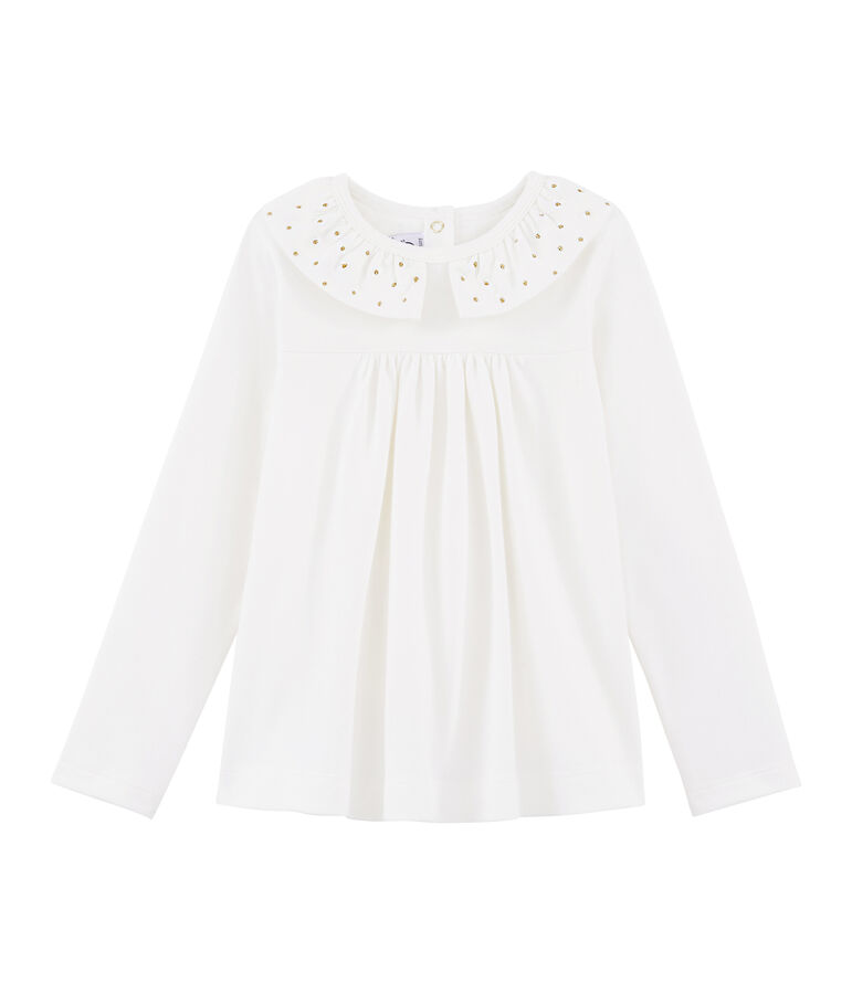 Kinderbluse f&uuml;r M&auml;dchen weiss MARSHMALLOW