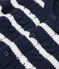 Baby-Strickjacke mit Zöpfen blau SMOKING/weiss MARSHMALLOW