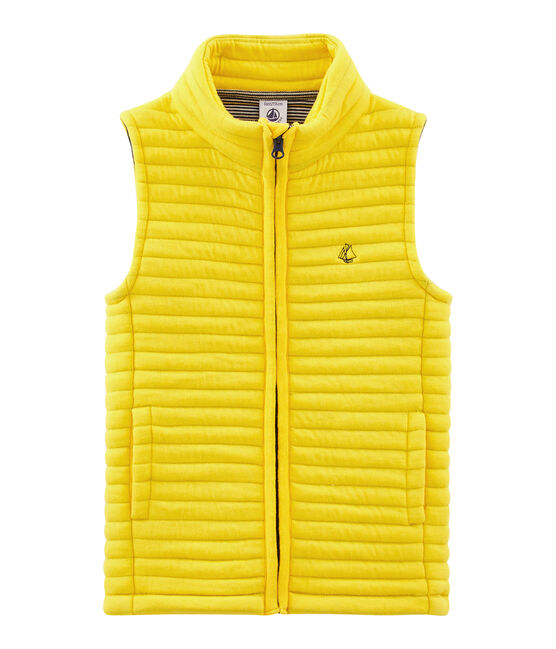 Ärmellose Kinderjacke gelb JAUNE