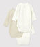 3er-Set Baby-Bodys aus Bio-Baumwolle variante 1