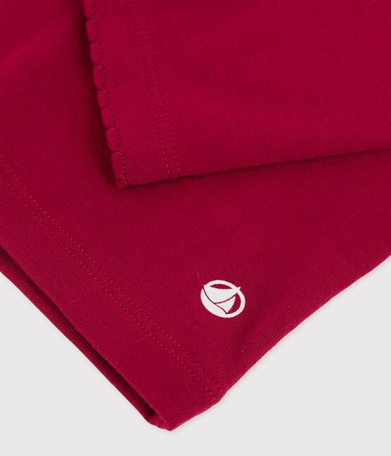 Langärmeliges T-Shirt für Mädchen / Jungen rot SANGRIA