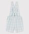 Kurze Baby-Latzhose aus Popeline BOLDAIR/ MARSHMALLOW