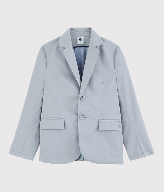 Kinderjacke aus Sergestoff für Jungen grau CONCRETE