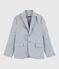 Kinderjacke aus Sergestoff für Jungen grau CONCRETE