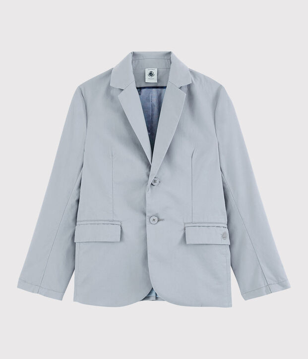 Kinderjacke aus Sergestoff f&uuml;r Jungen grau