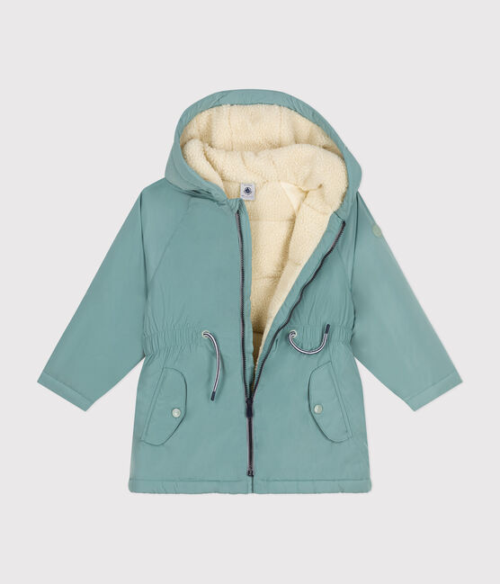 Kinder-Parka für Mädchen grün PAUL