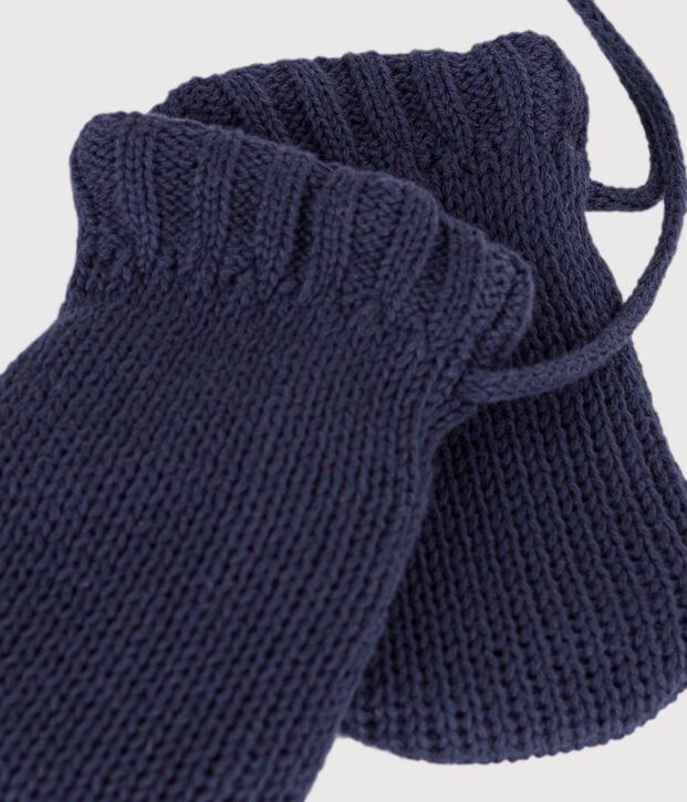 Einfache, gestrickte Babyf&auml;ustlinge mit Fleecefutter SMOKING