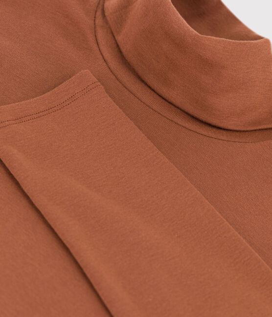 Rollkragenshirt aus Baumwolle für Damen braun CINA