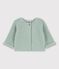Baby-Cardigan aus Bio-Baumwollstrick grün HERBIER