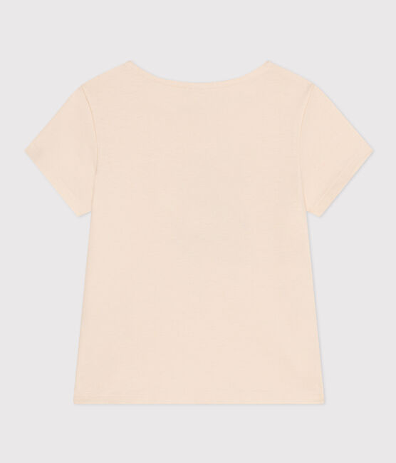 Mädchen-T-Shirt aus leichtem Jerseystoff weiss AVALANCHE/ MULTICO