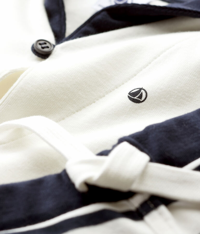 Zweiteiliges Baby-Set f&uuml;r Jungen weiss/blau