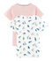 2er-Set kurzärmlige T-Shirts für kleine Mädchen variante 1