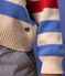 Kinderpullover aus Wolle mit Streifen weiss AVALANCHE/ EDNA/ PEPS