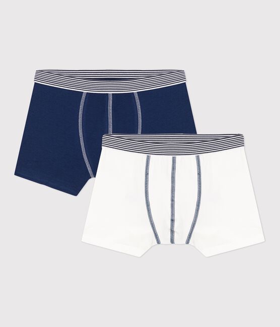 2er-Set Boxershorts aus Bio-Baumwolle und Elastan für Jungen variante 1