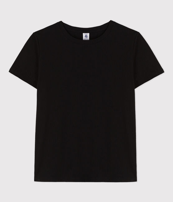 T-Shirt LE DROIT aus Baumwolle mit Rundhalsausschnitt schwarz BLACK