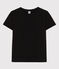 T-Shirt LE DROIT aus Baumwolle mit Rundhalsausschnitt schwarz BLACK