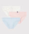 3er-Set Unterhosen aus Bio-Baumwolle mit buntem Polka-Dot-Muster für Mädchen variante 1
