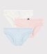 3er-Set Unterhosen aus Bio-Baumwolle mit buntem Polka-Dot-Muster für Mädchen
