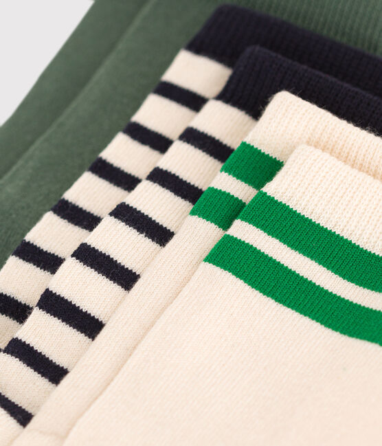 3er-Set gestreifte Kindersocken aus Baumwolle variante 1